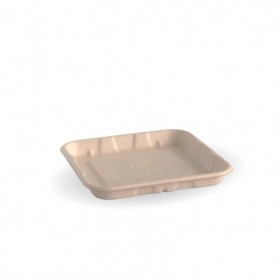 5x5" produce tray - natural  1000 pcs