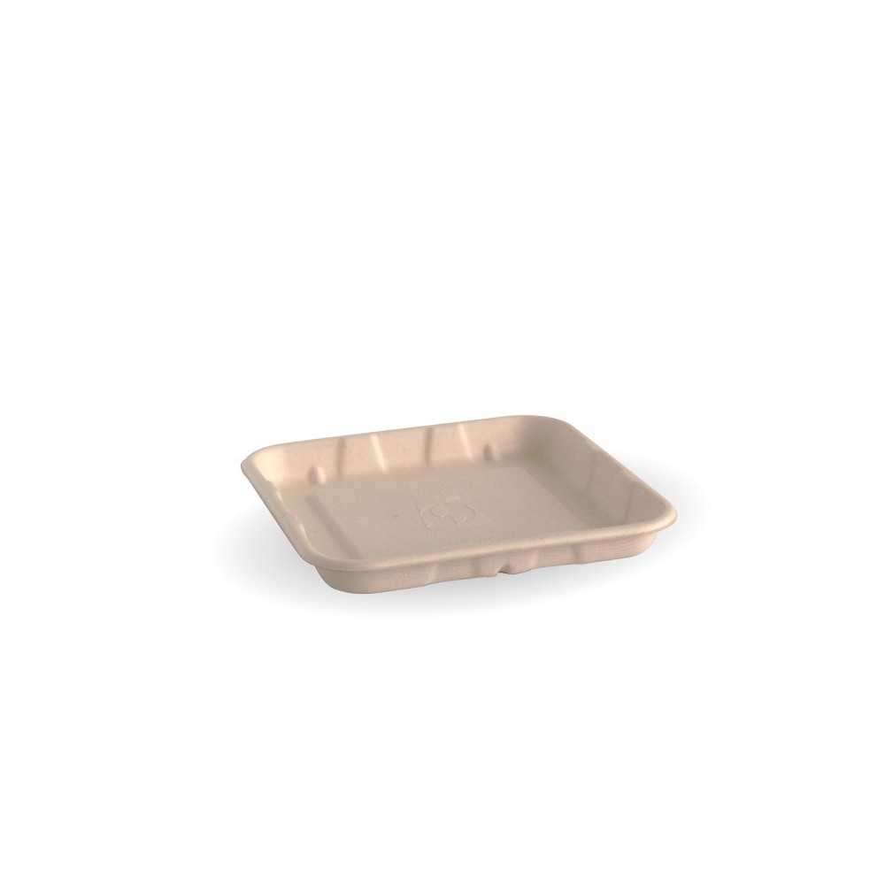 5x5" produce tray - natural  1000 pcs