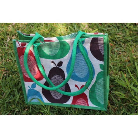 Jute Designer Bag (Fruit Design) - 34X34X20