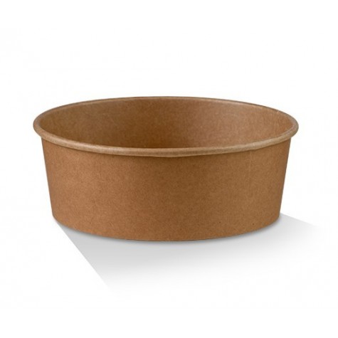 PE Coated Kraft Salad Bowl 25oz 150x128x60  300 pcs