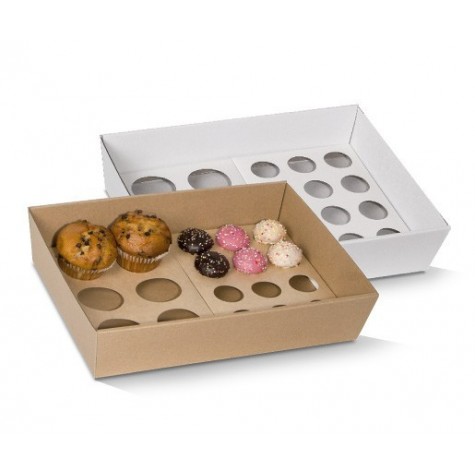 Cupcake Insert to Fit M/L Tray - 6 Holes 242x178x20   50 pcs