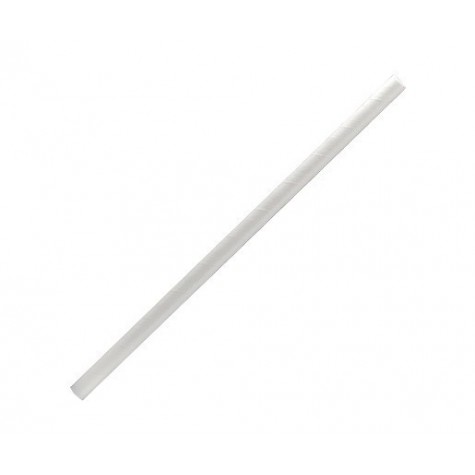Regular Paper Straw White  2500 pcs