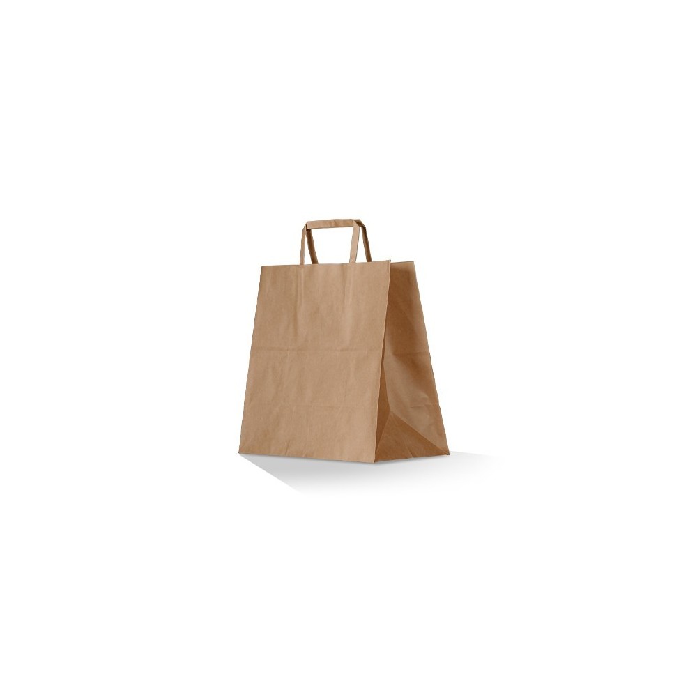 Small Brown Kraft Bag / Flat paper handle  250 pcs