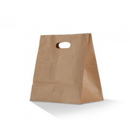 Small Brown Kraft Bag / Die-Cut handle  250 pcs