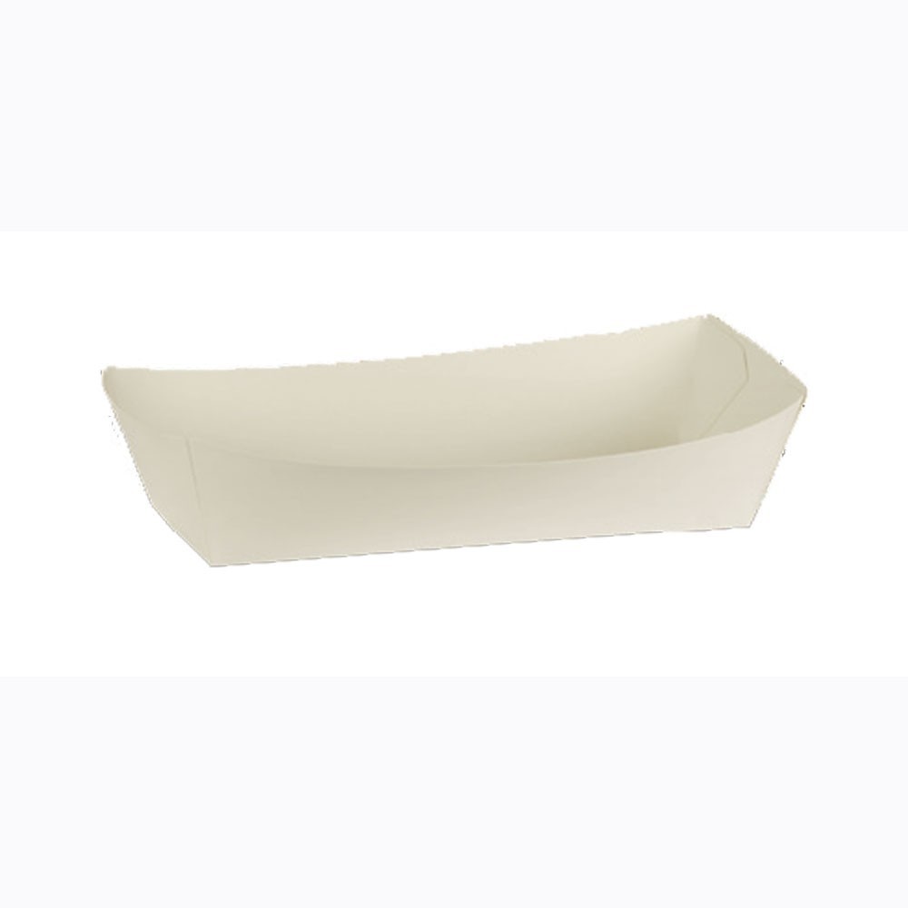 Takeaway White Cardboard Hot Dog Tray 190x70x50  250 pcs