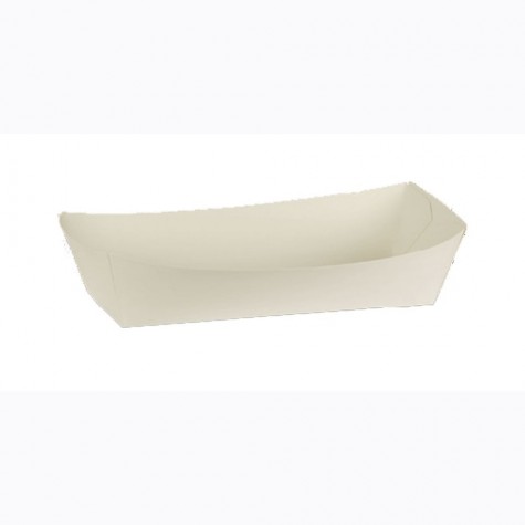 Takeaway White Cardboard Hot Dog Tray 190x70x50  250 pcs