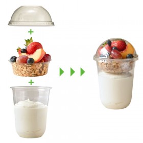 16oz Clear Cup U Shape(480ml) PET  1000 pcs