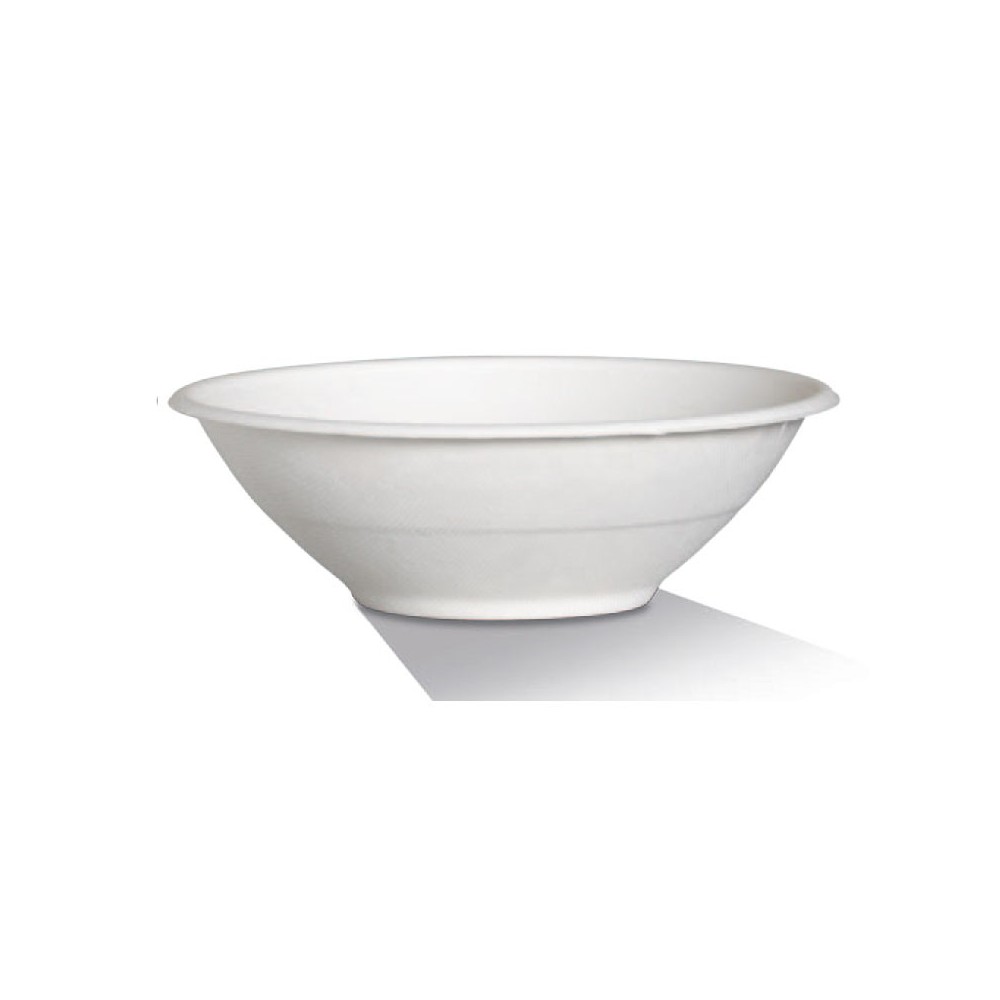 32oz Sugarcane Bowl White - Universal Lid Option  500 pcs