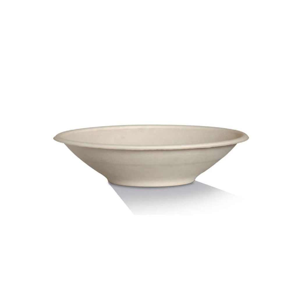24oz Sugarcane Bowl Natural Brown - Universal Lid Option  500 pcs