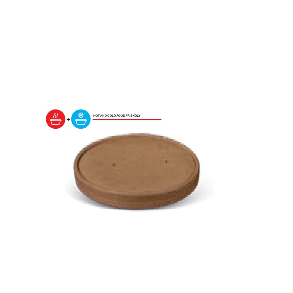Paper Lid 150mm Compostable Coated  300 pcs