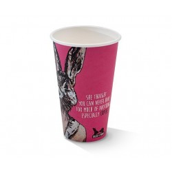 16oz PLA Single Wall Coffee Cup Art-Print  1000 pcs