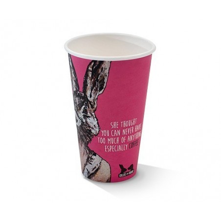 16oz PLA Single Wall Coffee Cup Art-Print  1000 pcs