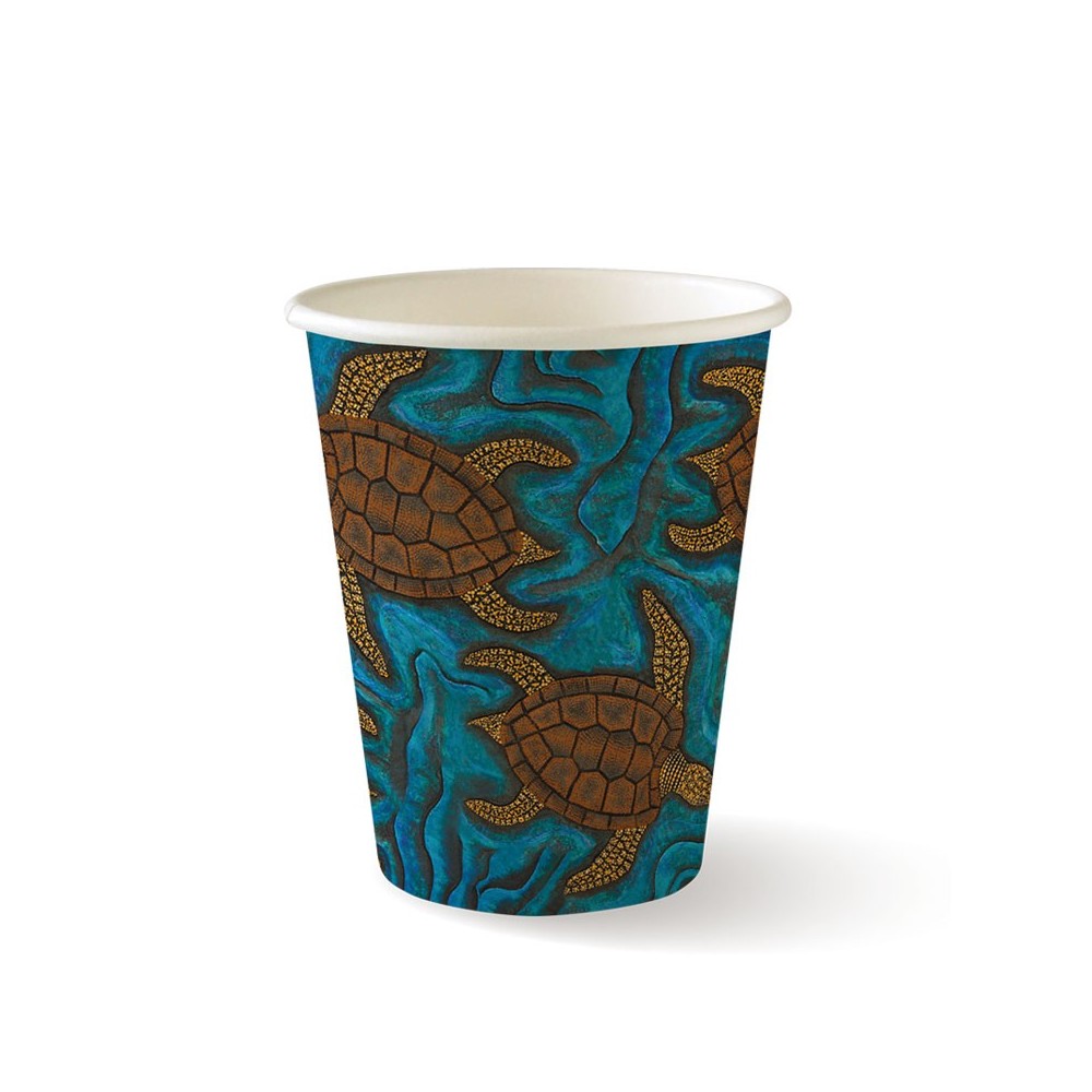 8oz Single Wall Indigenous BioCup  1000 pcs  1000 pcs