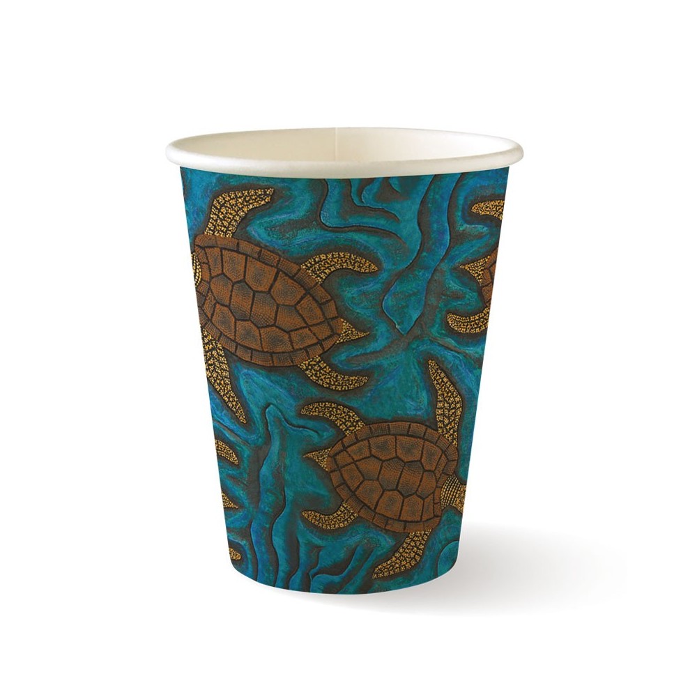 12oz Single Wall Indigenous BioCup  1000 pcs  1000 pcs