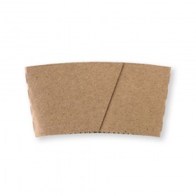 8oz Coffee Cup Sleeve - Kraft  1000 pcs
