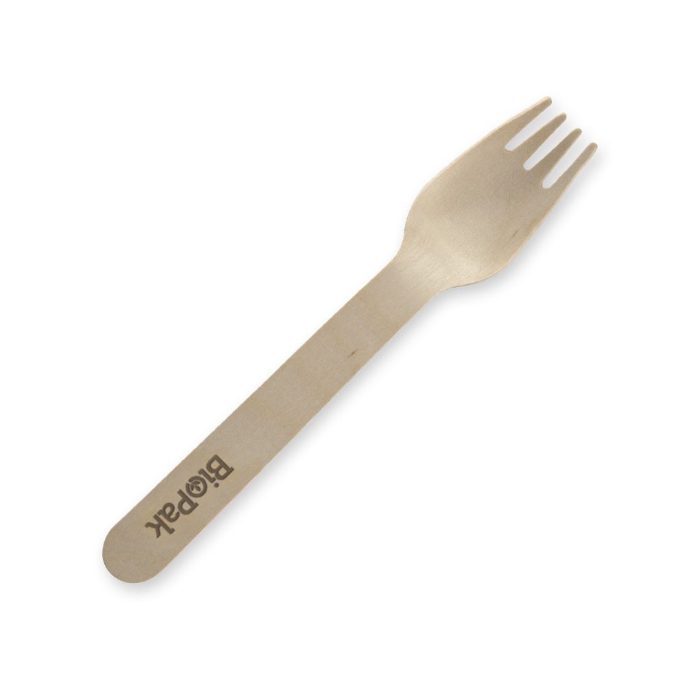 16cm FSC Certified Wooden Fork  1000 pcs
