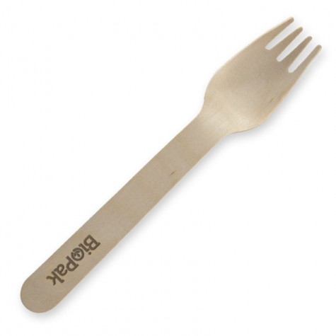 16cm FSC Certified Wooden Fork  1000 pcs