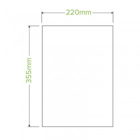 8L Bioplasitc Bin Liner - 355x220 - 0.018mm thick - 40 rolls of 25 - Green  1000 pcs