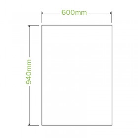50L Bioplasitc Bin Liner - 940x600mm - 0.018mm thick - 18 rolls of 30 - Green  540 pcs
