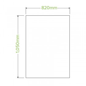 80L Bioplasitc Bin Liner - 1050x820mm - 0.023mm thick - 12 rolls of 20 - Green  240 pcs