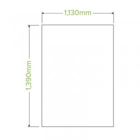 240L Bioplasitc Bin Liner - 1390x1130mm - 0.023mm thick - 12 rolls of 12 - Green  144 pcs
