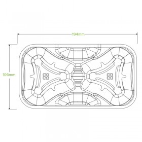 2 Cup Natural Coffee Cup Carry Tray  500 pcs