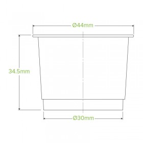 Wholesale Bulk Buy 30ml Bioplastic Sample Tester Cup Clear  3000 pcs