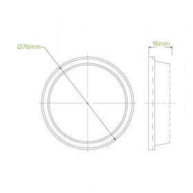 Clear Flat lid - no hole - for 60 150Y 200Y & 280Y ml cups  2000 pcs