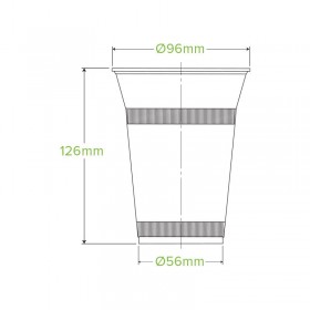 500ml Clear Bioplastic Cup  1000 pcs