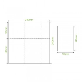 1 PLY Tall Dispenser Bio Napkin (E Fold)Natural 240x240  5000 pcs