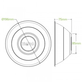 40oz Bowl suitable for Noodle, Soup or Salad with Lid White