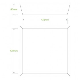 Cardboard Tray 178 x 178 x 45mm -FSC Certified - 240 pcs