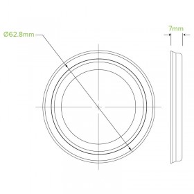 4oz Black Plastic Sipper Lids - 1000 pcs