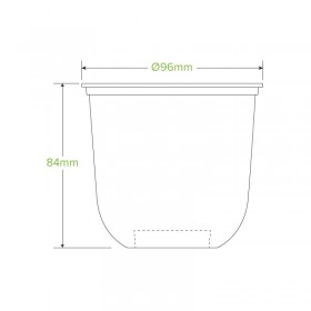 360ml Tumbler BioCups - BioPak clear  1000 pcs
