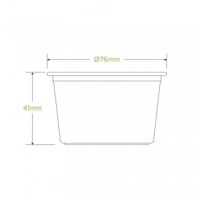 140ml Sauce BioCups - clear  1000 pcs
