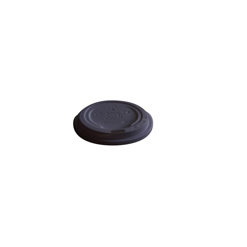 8oz Coffee Cup Lid Black x 1000pcs