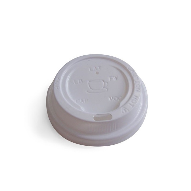 12oz and 16oz Coffee Cup Lid White x 1000pcs