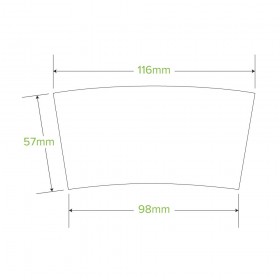 8oz Coffee Cup Sleeve - Kraft  1000 pcs