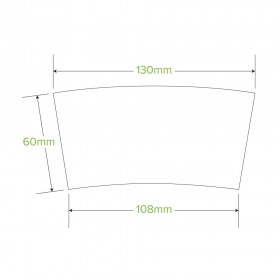 12oz Coffee Cup Sleeve - Kraft  1000 pcs