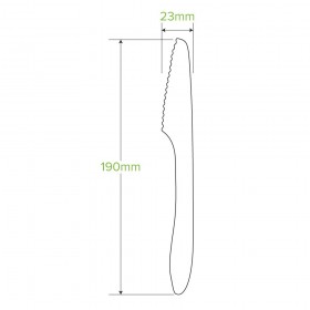 19cm FSC Certified Wooden Knife  1000 pcs