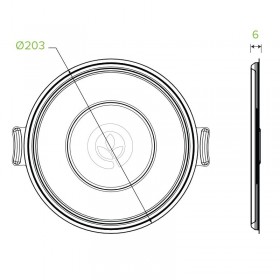 Clear PP Lids for 24, 32, & 40oz Sugarcane Takeaway Bowl - 400 pcs