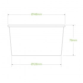 Takeaway Bowl Large 1000ml- Kraft  400 pcs