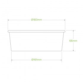 Takeaway Bowl Extra Large 1300ml- Kraft  200 pcs