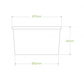 3oz Bio Ice Cream Cup 90ml- Kraft  1000 pcs