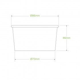 5oz Bio Ice Cream Cup 150ml- Kraft  1000 pcs