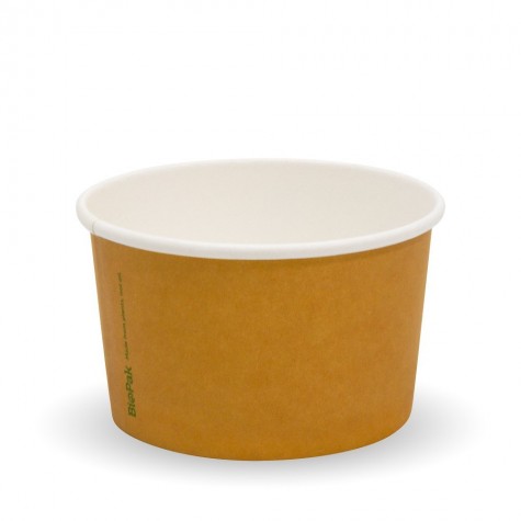 8oz Bio Ice Cream Cup 240ml- Kraft  1000 pcs