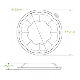 Clear Lid for 24-32oz Salad Bowls  450 pcs