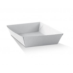 Square White Corrugated Tray  250 pcs