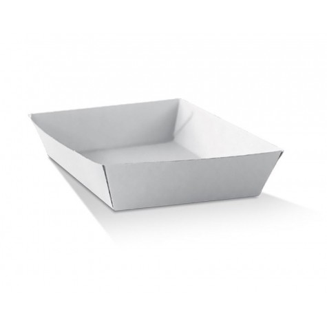 Square White Corrugated Tray  250 pcs