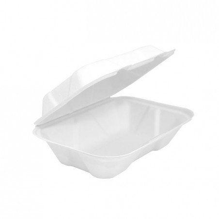 9x6x3" Sugarcane Bagasse Takeaway Clamshell  200 pcs